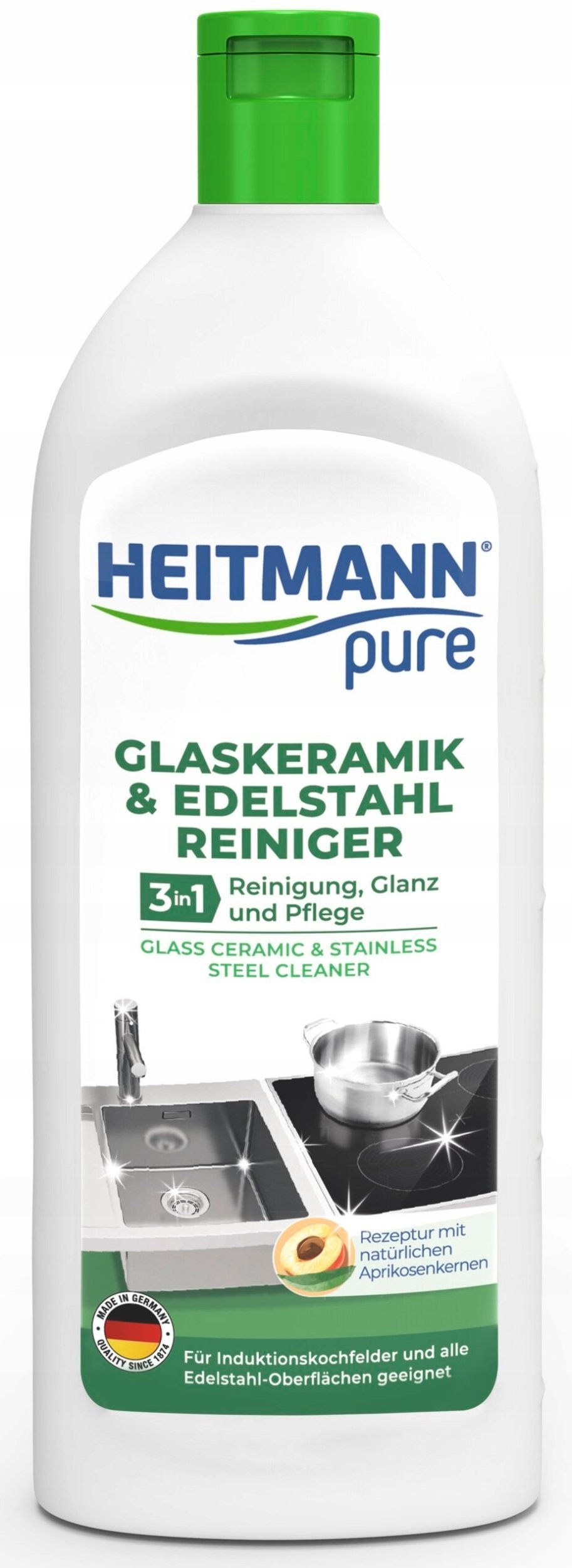 HEITMANN Pure Mleczko do płyt ceramicznych/stalowych 250ml