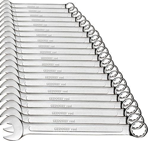 Gedore Zestaw kluczy oczkowych płaskich 21-częściowy RED