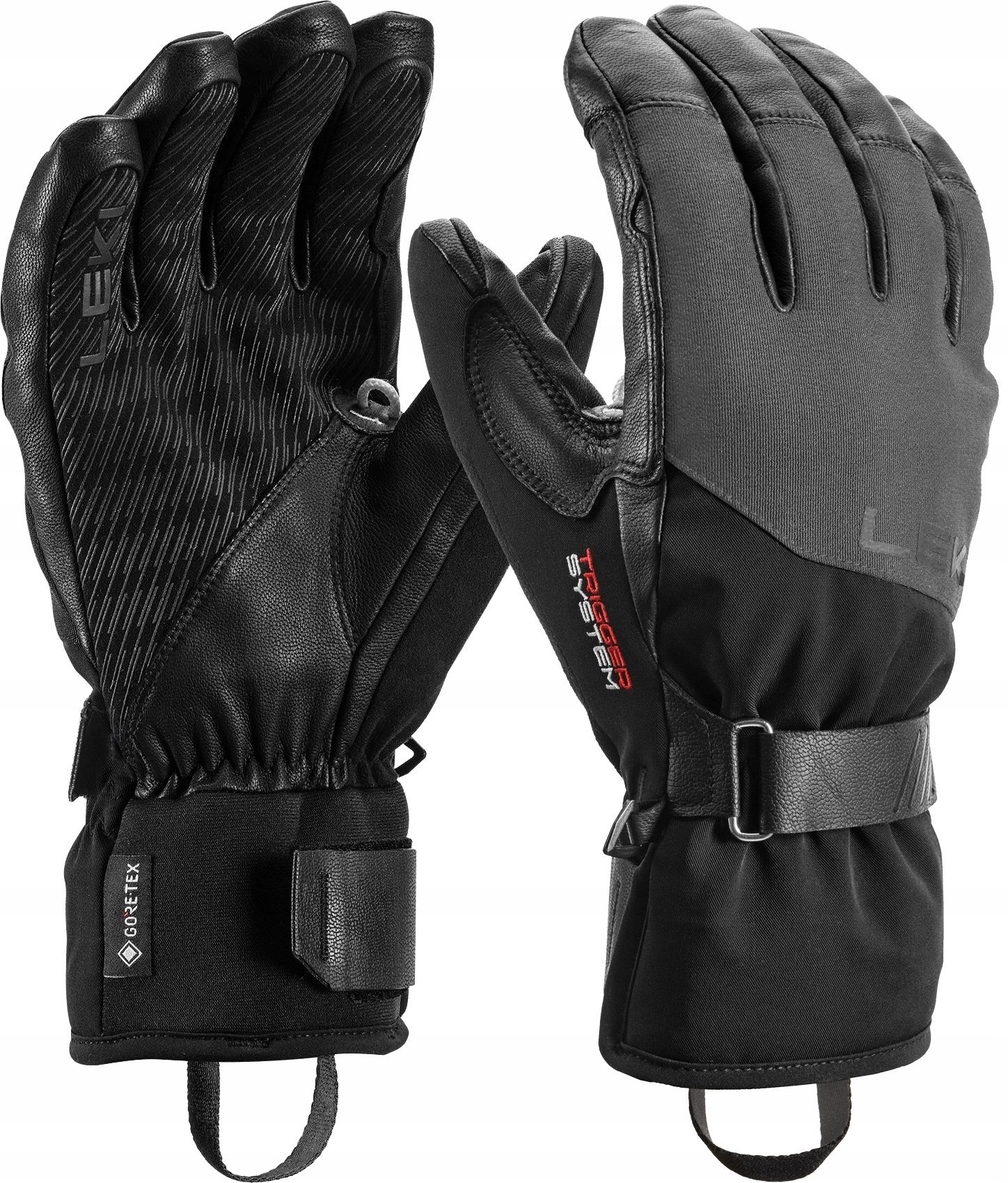 Leki Rękawice narciarskie Pegas Pro 3D GTX - black/graphite