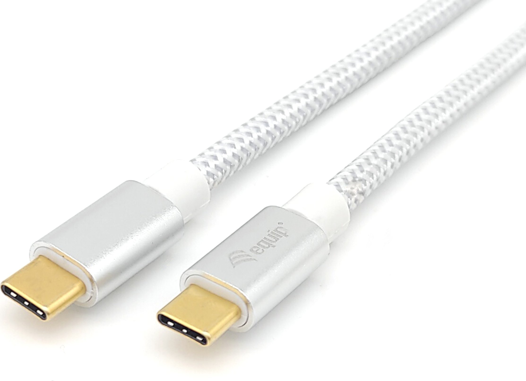 Kabel USB Equip USB-C - USB-C 0.5 m Biały (128355)