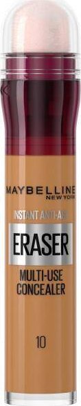 Maybelline Maybelline Instant Anti-Age Eraser Concealer korektor do twarzy z gąbeczką 10 Caramel 6.8ml