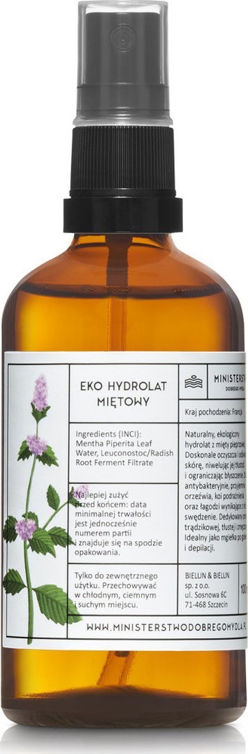 Ministerstwo Dobrego Mydła Eko Hydrolat Miętowy 100ml