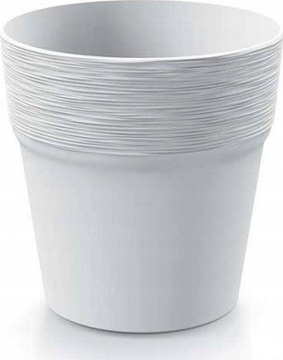 Prosperplast Doniczka plastikowa okrągła 12 cm biała Furu