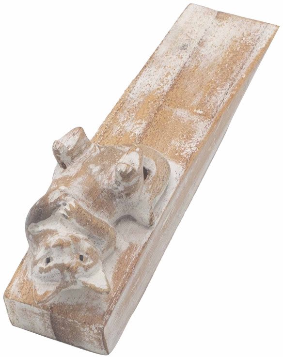 Drewniany Ogranicznik do Drzwi - Kotek