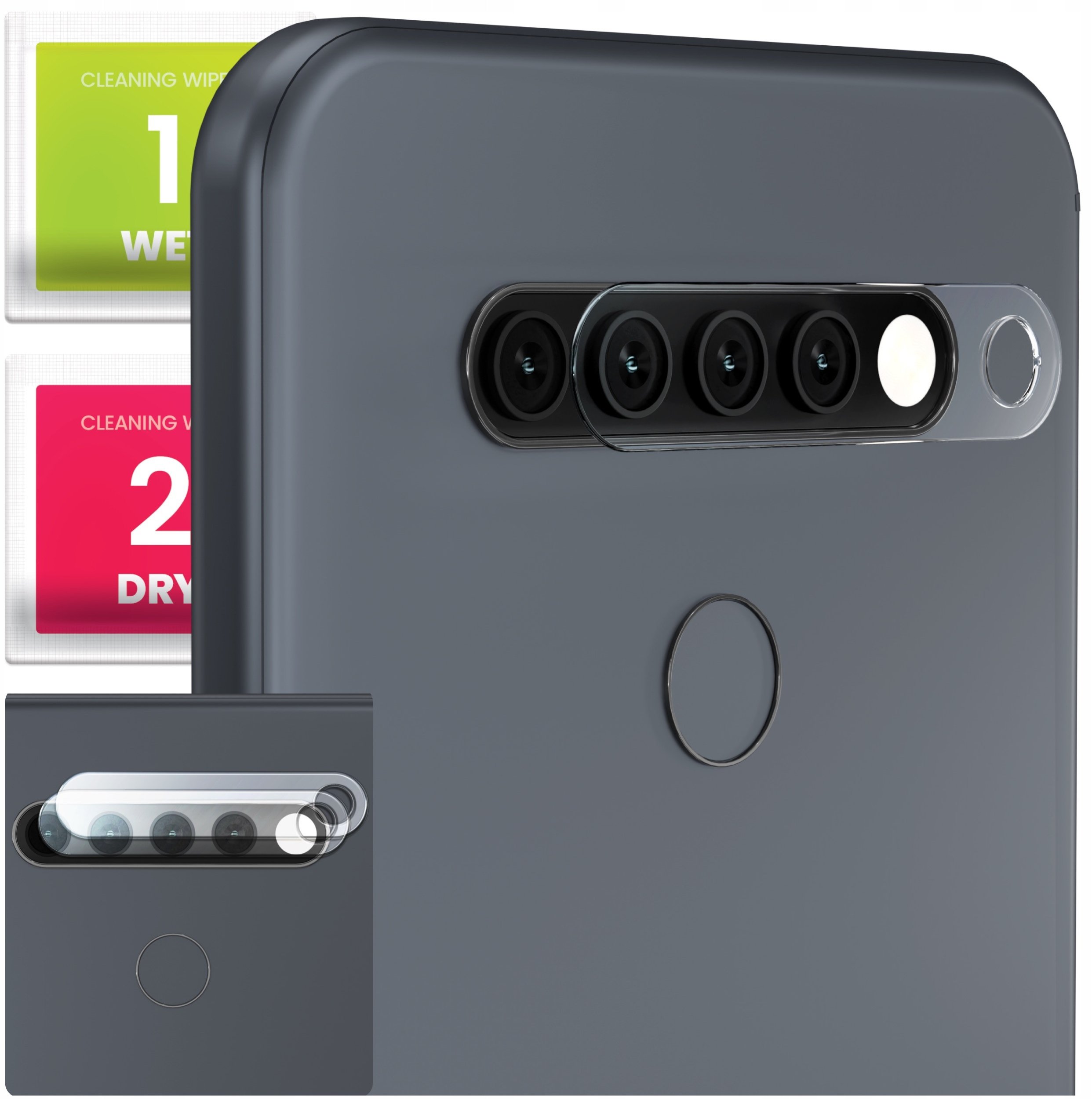 2-PAK Szkło Na Aparat Do LG K41s / K51s (Hartowane, Ochronne, Na Obiektyw)