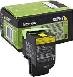 Toner Lexmark 80C2SY0 Yellow Oryginał (80C2SY0)