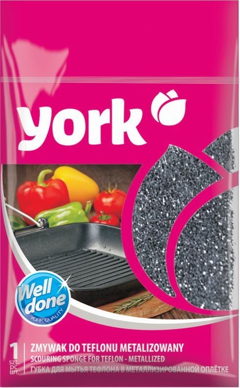 York Zmywak do teflonu metalizowany 1 szt.