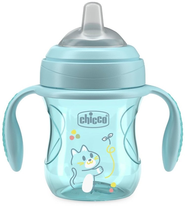 CHICCO-691125-PIERWSZY KUBEK TRENINGOWY Z MIĘKKIM USTNIKIEM