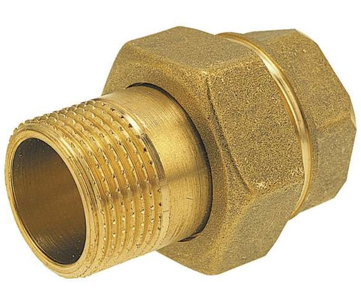 Ferro Śrubunek mosiężny prosty z oringiem 3/8\" - SGU1