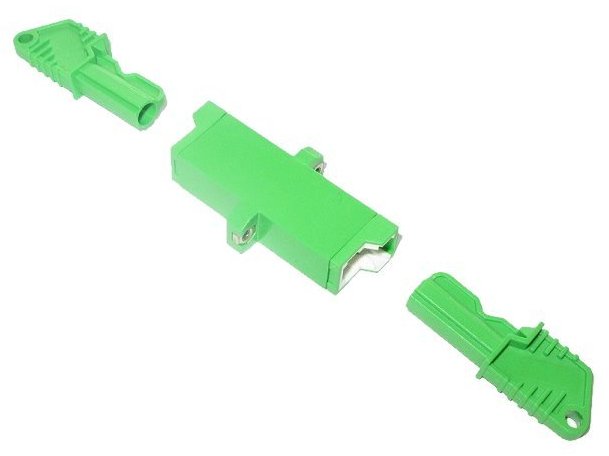 XtendLan E2000-E2000 simplex adapter SM, APC, zelen, do optickch rozvad