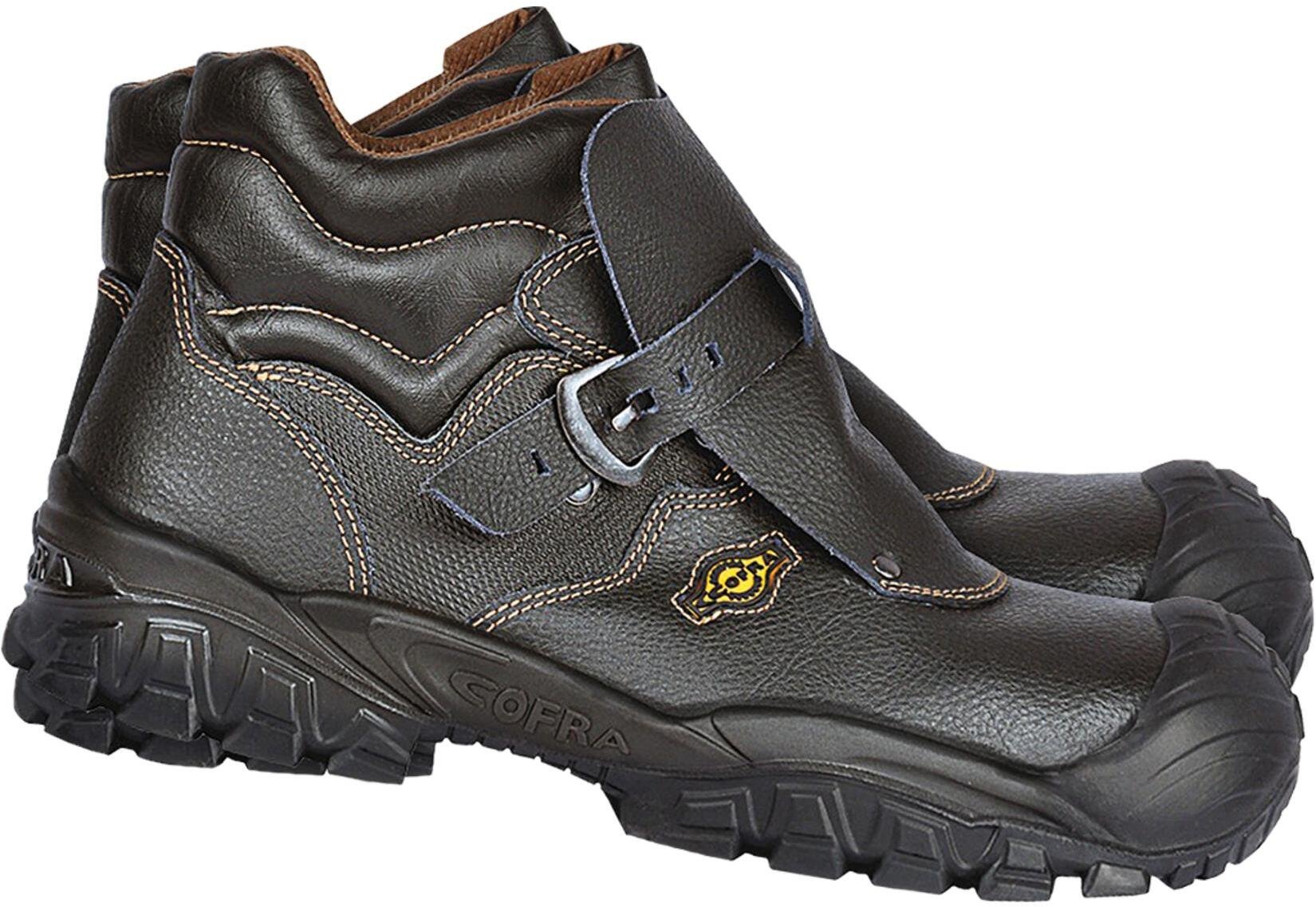 Cofra BRC-TAGO - Buty NEW TAGO typu buty za kostkę z ochronną zakładką na przodzie buta zapinaną na klamrę 39
