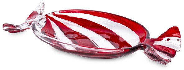 Szklana Patera Dekoracyjna Ozdoba do Salonu MAŁA