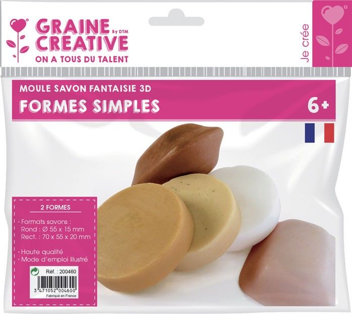 Graine Creative Foremki do mydła Proste Kształty