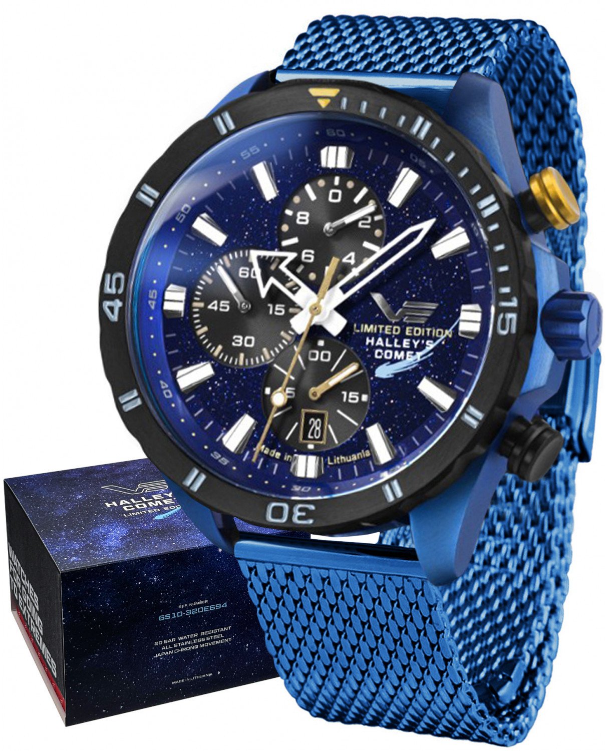 Zegarek męski Vostok Europe 6S10-320E694B niebieski