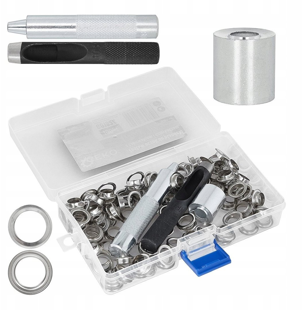 Zestaw oczek do plandeki z zakuwakiem i dziurkaczem (30)