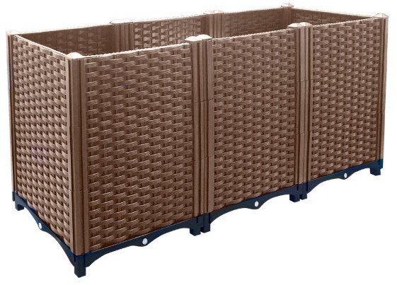 Grządka podwyższana modułowa ogrodowa 120 x 40 x 52 cm Multiflex 52