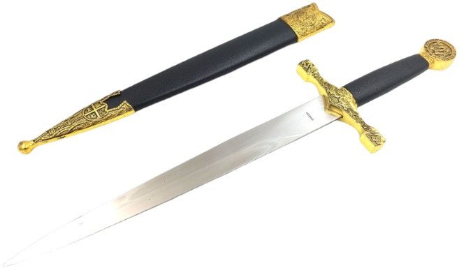 Stalowy sztylet rycerski - replika