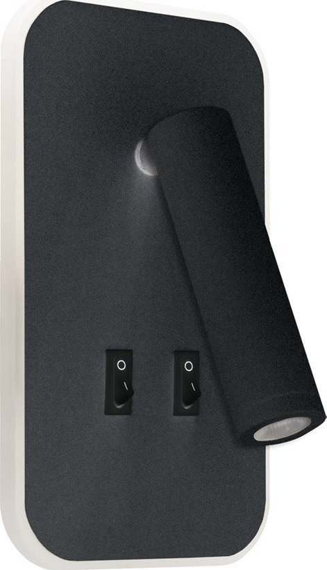 Kinkiet STRUHM Kinkiet ścienny oprawa LED OTELLO LED D 6W+3W BLACK