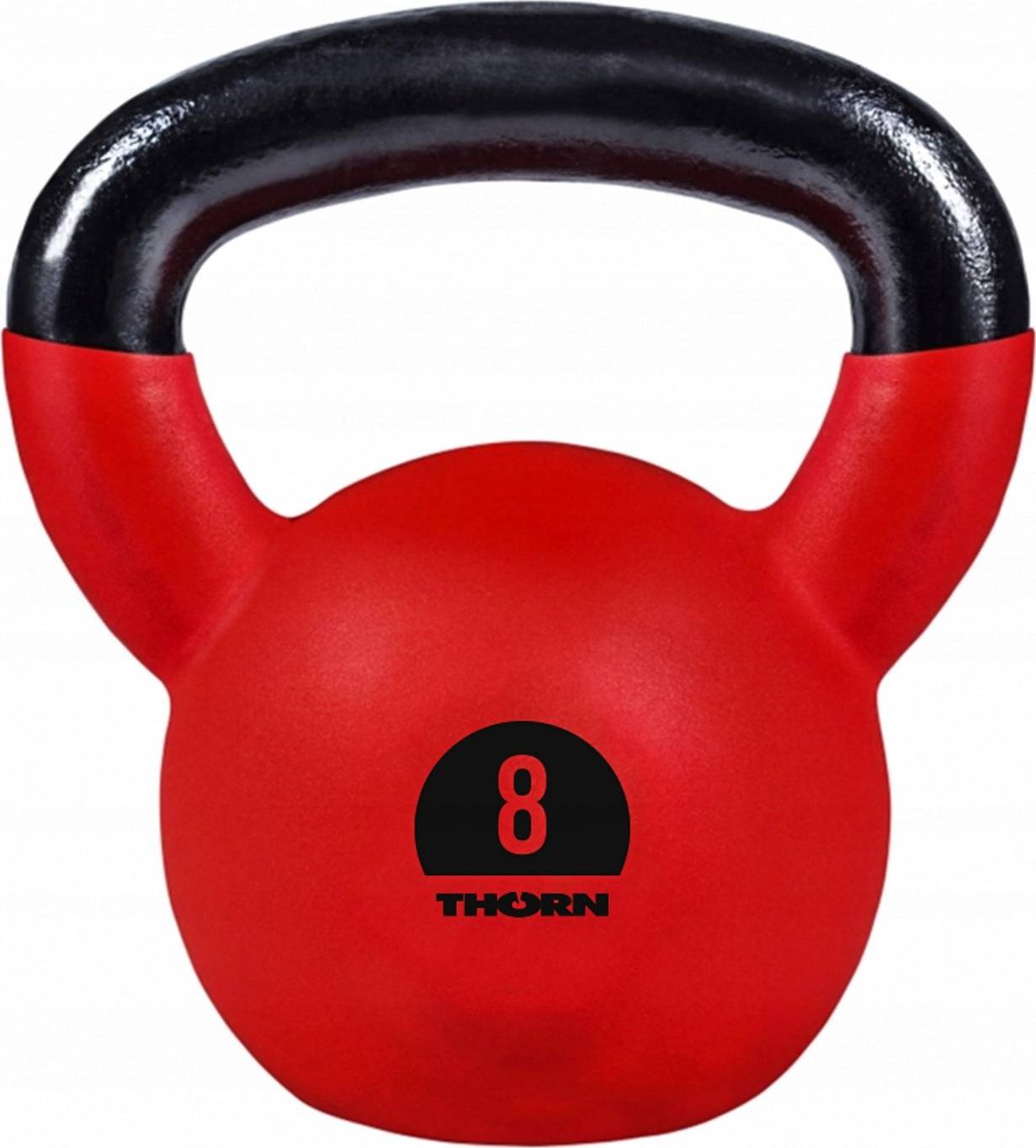 Kettlebell Thorn+Fit Cast-Iron gumowany 8 kg
