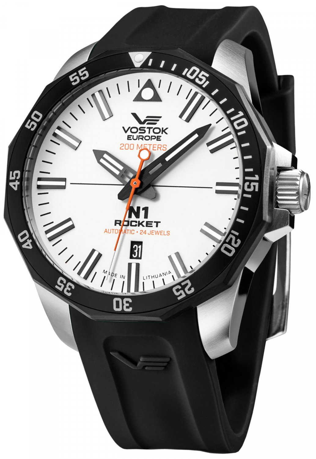 Zegarek męski Vostok Europe NH35A-225E711S czarny