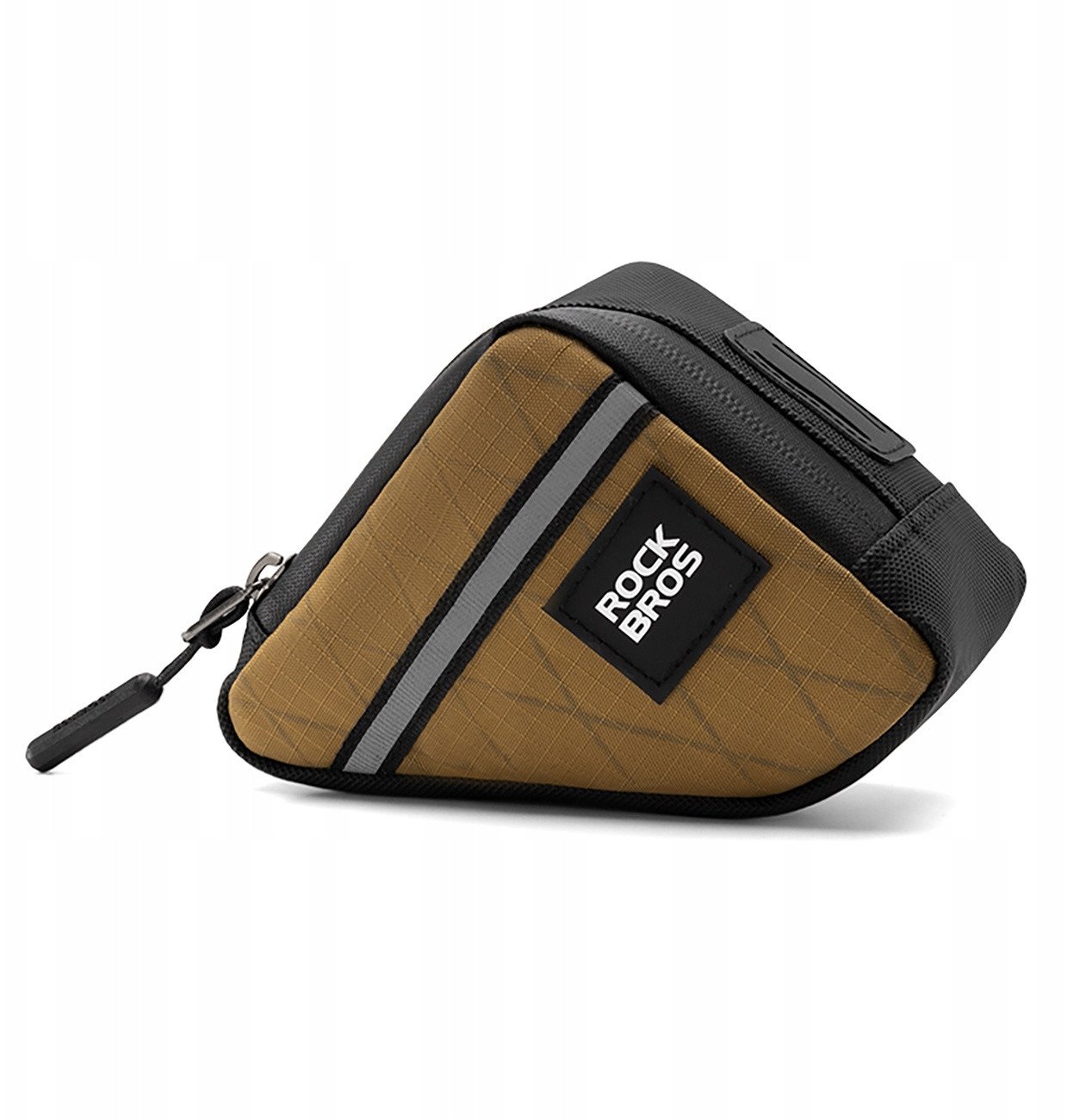 Torba trójkątna Rockbros na ramę rowerową 0,25 l - brązowa