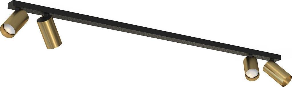 Lampa sufitowa Nowodvorski Lampa natynkowa na listwie Mono 7784 4-płomienna złote reflektorki