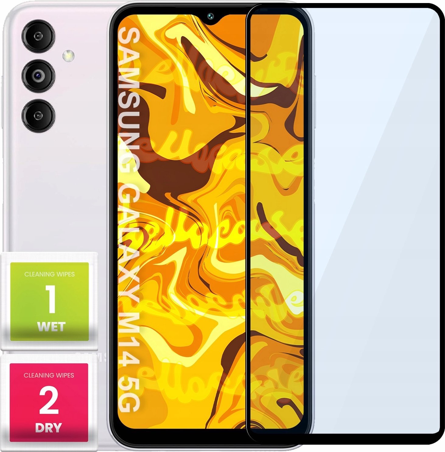 Hello Case SZKŁO HARTOWANE DO SAMSUNG GALAXY M14 5G PEŁNE NA CAŁY EKRAN SZKIEŁKO 5D 9H