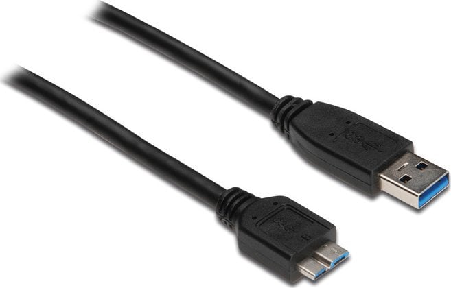 Kabel USB Alcasa USB-A - micro-B 3 m Czarny (2710-MB03)