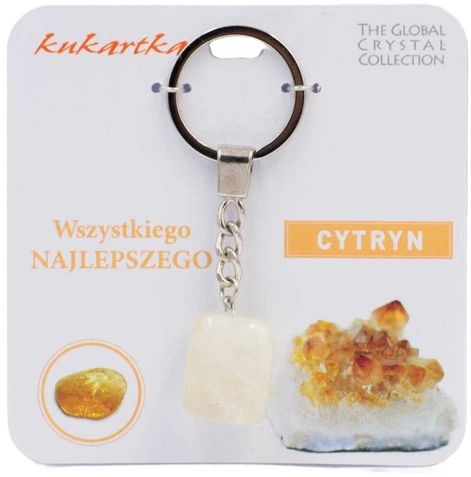 Brelok Wszystkiego najlepszego cytryn