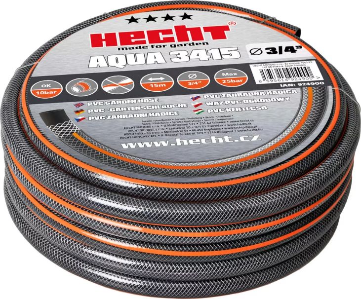Hecht HECHT AQUA 3415 WĄŻ OGRODOWY SZLAUF SZLAUCH 15M 3/4" PRAKTYCZNY
