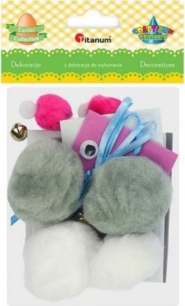 Titanum Królik ruchome oczy do złożenia 2szt