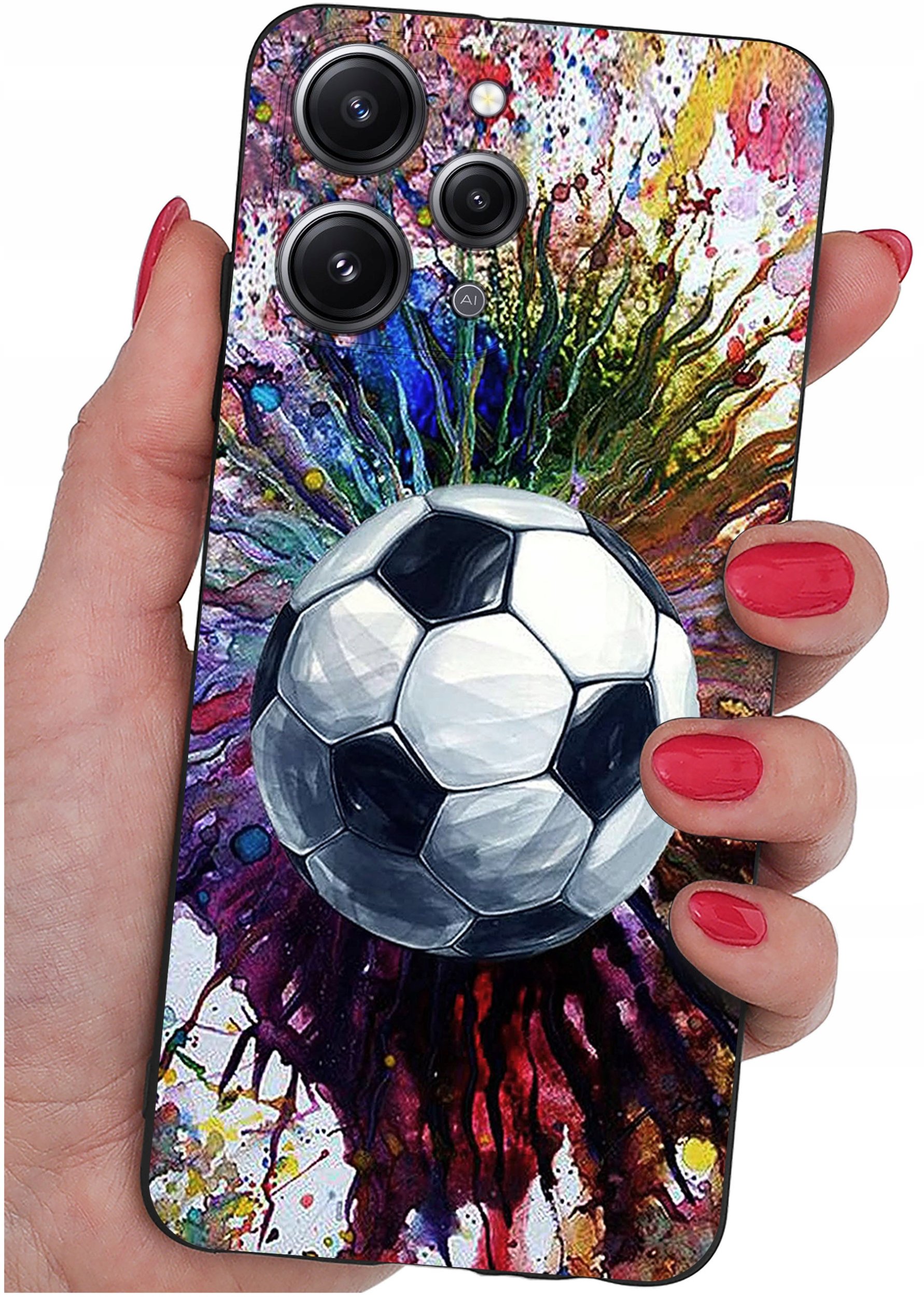 Etui do Xiaomi Redmi 12 4G WZORY |SILIKONOWE MATT CASE + SZKŁO 9H