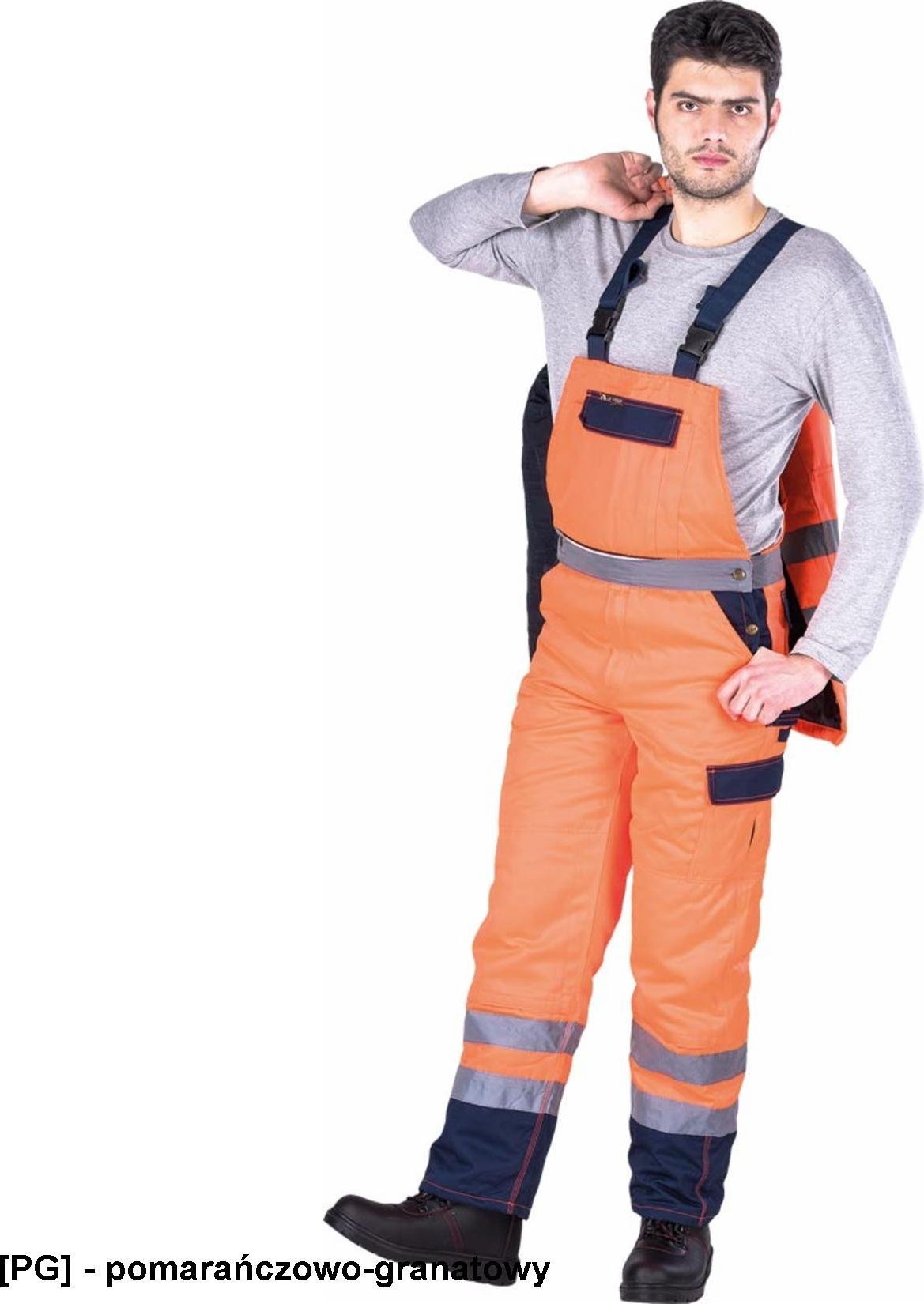 R.E.I.S. LH-BIBWINTER - OCIEPLANE SPODNIE OCHRONNE OGRODNICZKI 2XL