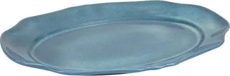 Tina Serveringsfat BLUE TINA - Large (38x27x3,5cm) - Stengods - Blå
