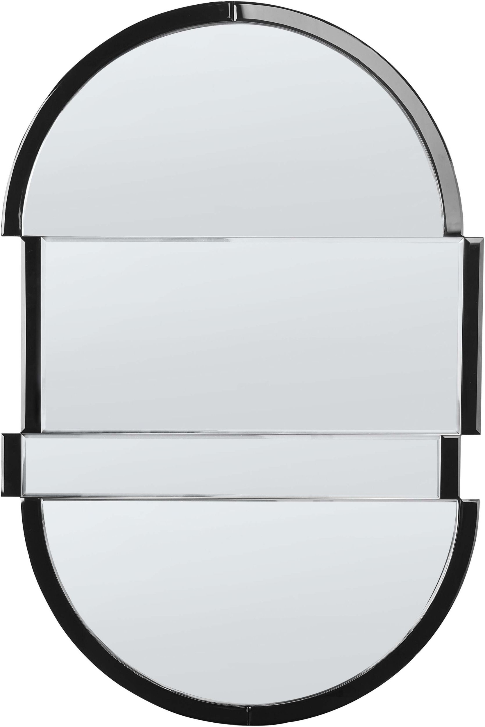 Beliani Lustro ścienne MICHERY 60 cm 90 cm Czarny