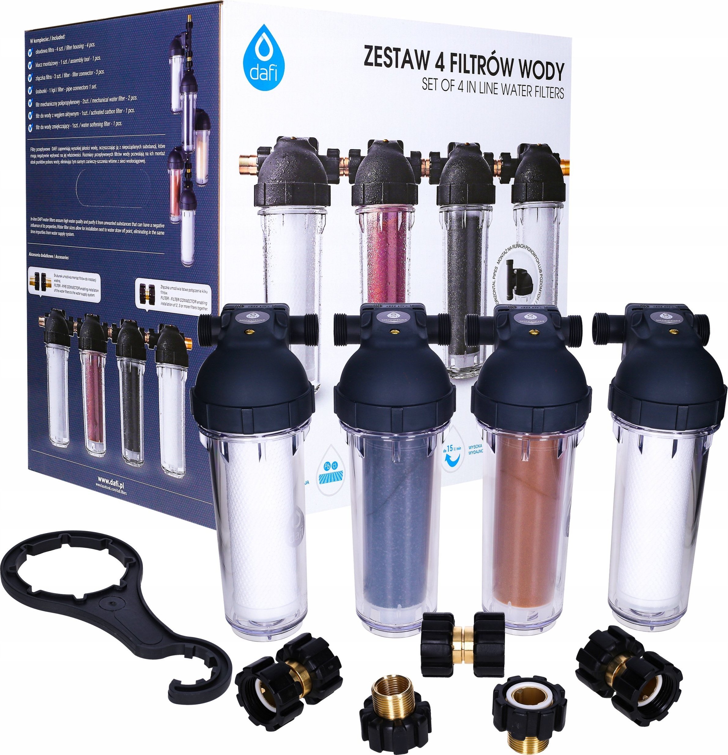 Dafi EKO-DAFI Stacja filtrująca + filtry 4 elementowa