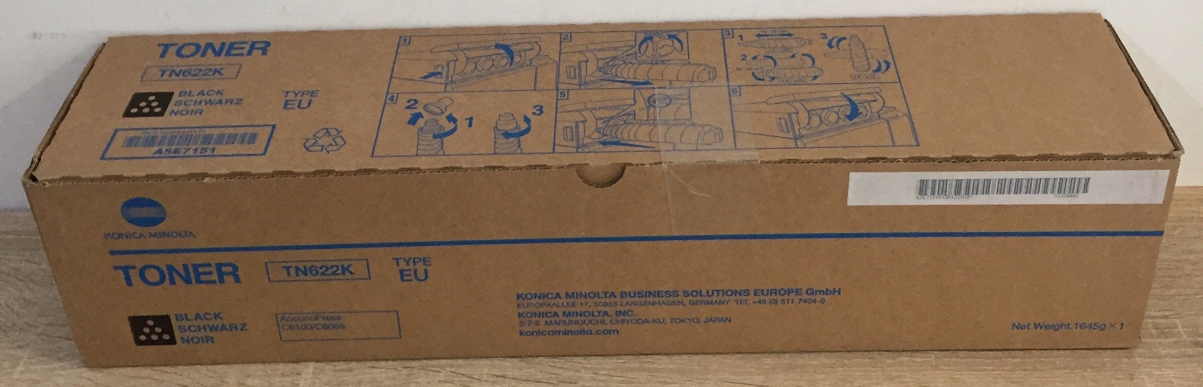 Toner Konica Minolta KonicaMinolta Toner TN-622BK do bizhub Press C6085/c6100 black (A5E7151)