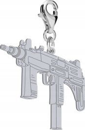 Radziszewska Jewellery Srebrny Charms UZI DEDYKACJA GRATIS