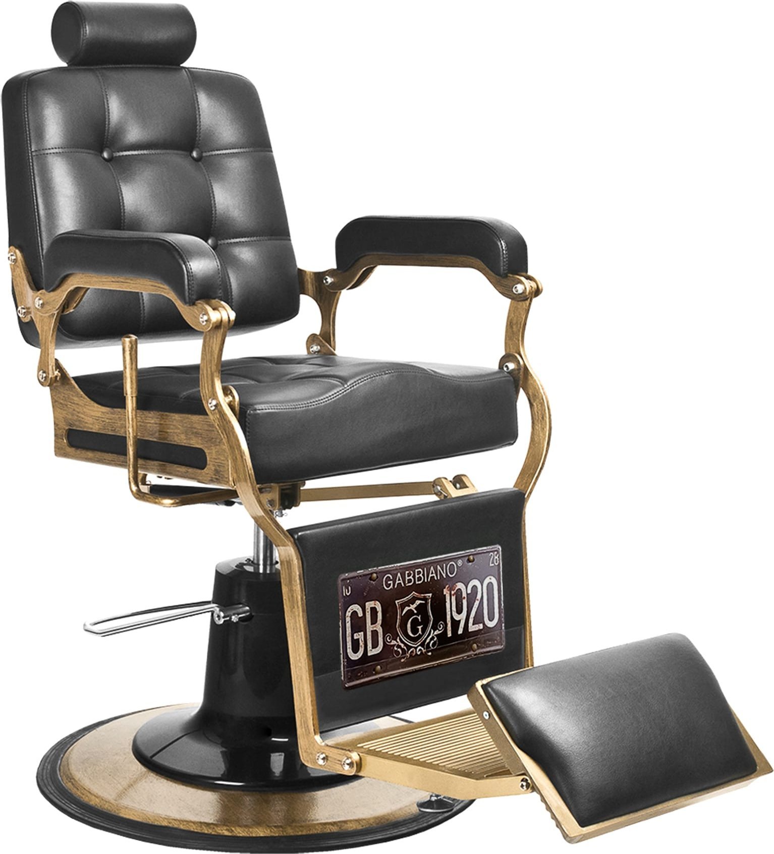 Activeshop Gabbiano fotel barberski Boss czarny