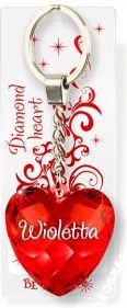 Breloczek Be Happy Brelok Serce Diamentowe - Wioletta (BEHA0092)