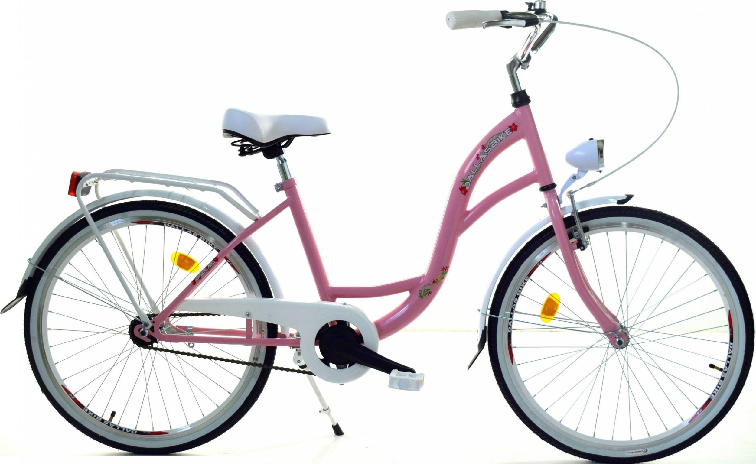 Dallas Bike Rower Dallas City Junior 24" 1spd - różowy z białym