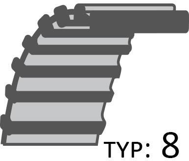 Pasek Castel Garden Napęd Noży Tc102 Solo570 Stiga Estate Royal Viking Mt740 /20X1613/ 20-Ds8M-1600