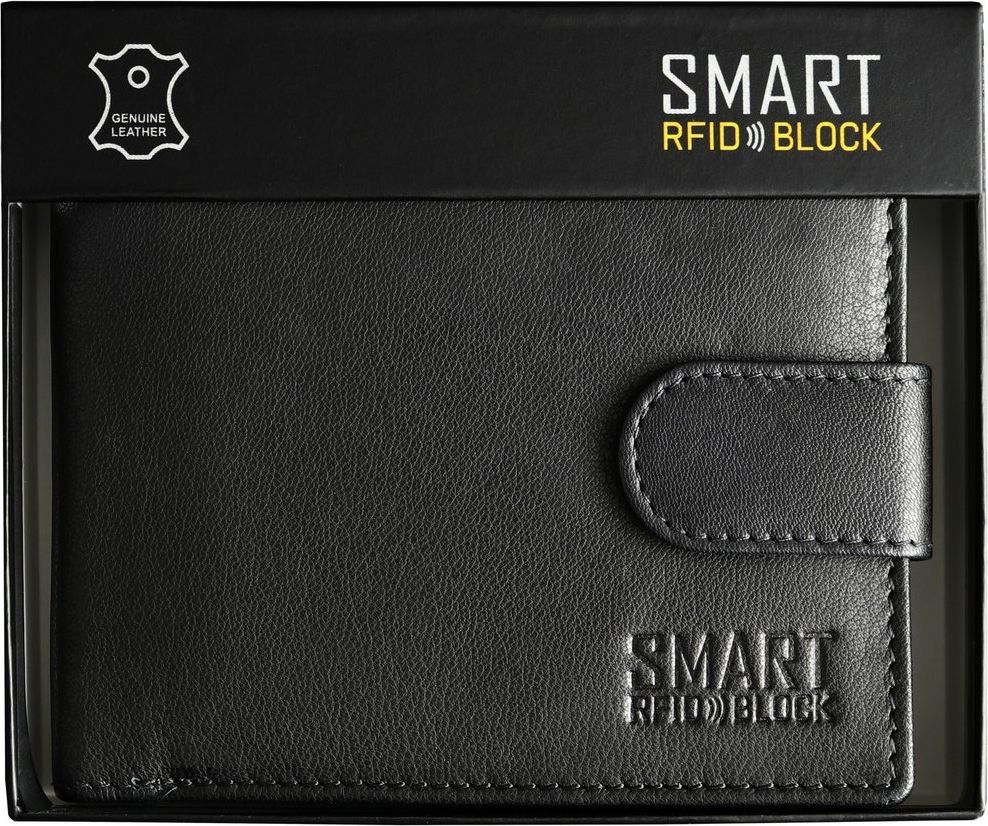 KORUMA Portfel męski na zamek z ochroną RFID (czarny) SM-907GBL Uniwersalny