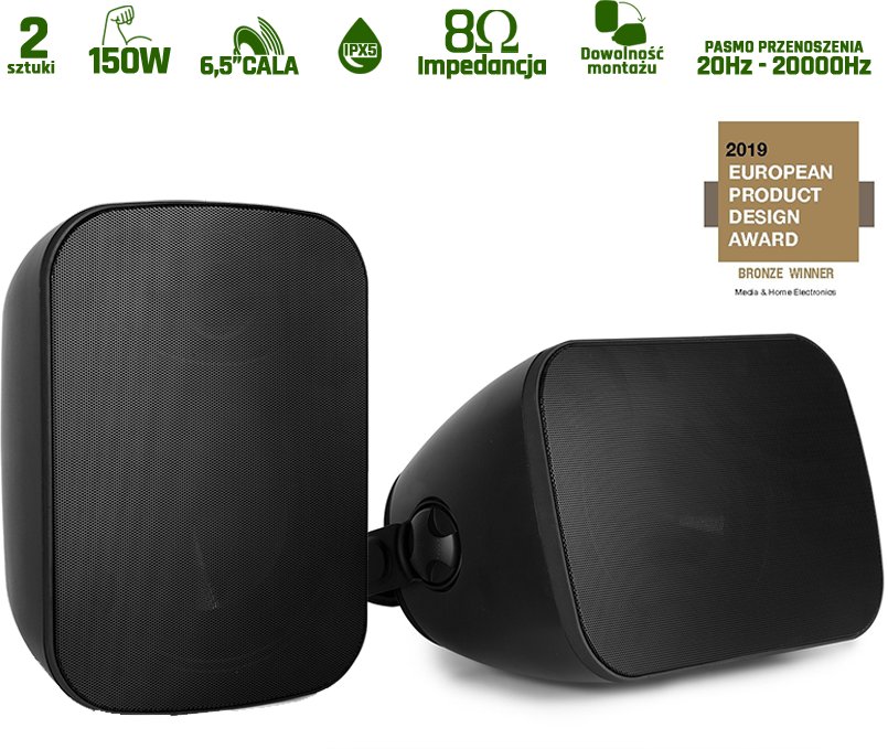 Kolumny instalacyjne 150W Power Dynamics BD65B one size