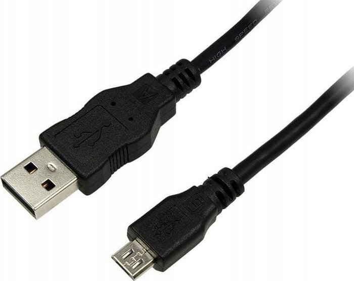 Kabel USB LogiLink USB-A - microUSB 0.6 m Czarny (CU0057)