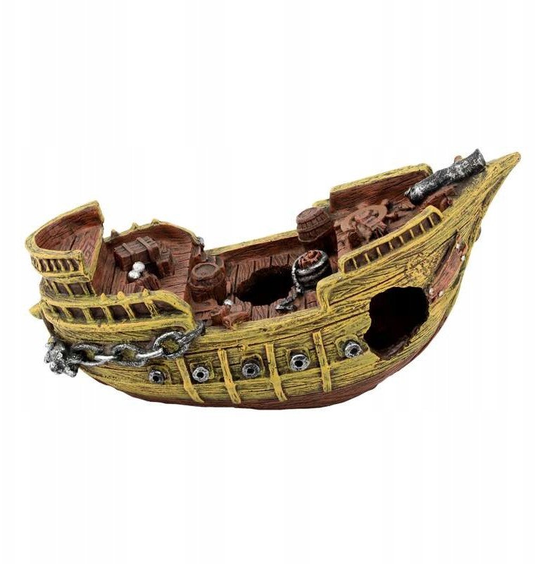 Aqua Natura Dekoracja akwarystyczna Wrak statku ma�u 20cm