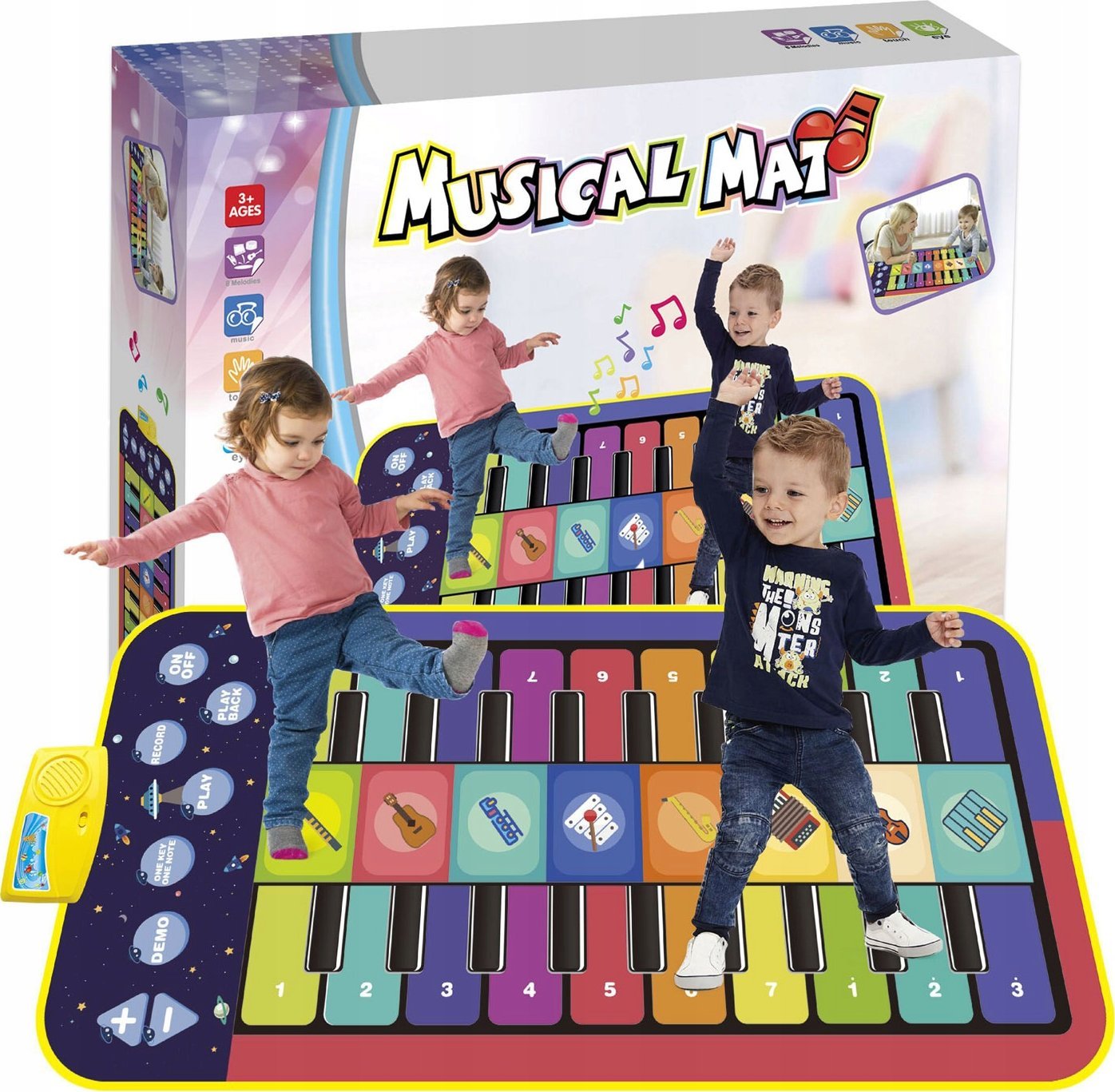 Mata Muzyczna Tańczenia Pianinko Gra Taneczna