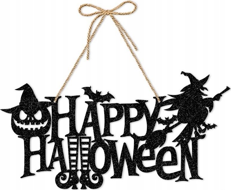 Korbi ZAWIESZKA HAPPY HALLOWEEN DEKORACJA NA DRZWI WISZĄCA OZDOBA NA ŚCIANĘ 4