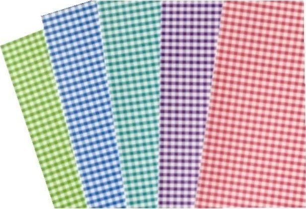 Karton obustronny kratka 300g 24x34cm 5 ark MIX