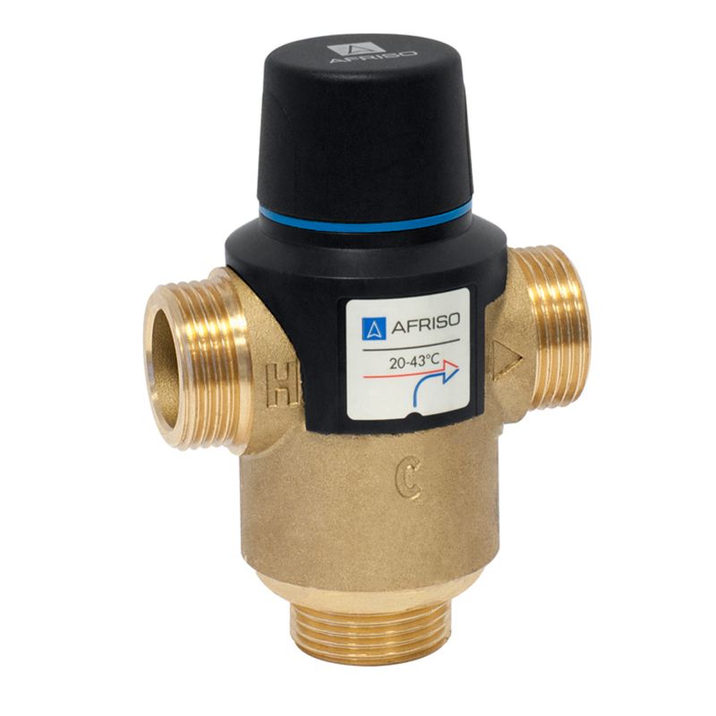 Afriso Termostatyczny zawór mieszający ATM763 DN20 G1" zakres temperatury 35-60st.C Kvs3,2 1276300